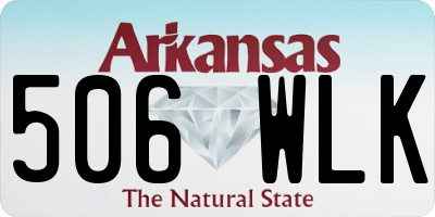 AR license plate 506WLK