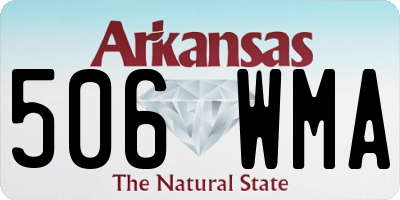 AR license plate 506WMA