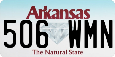 AR license plate 506WMN