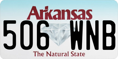 AR license plate 506WNB