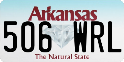 AR license plate 506WRL