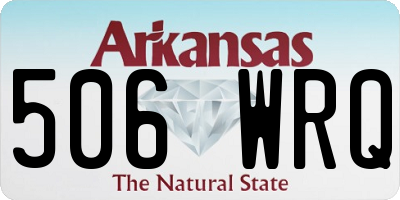 AR license plate 506WRQ