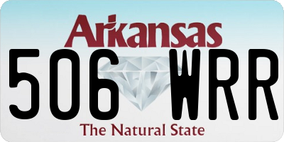 AR license plate 506WRR