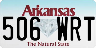AR license plate 506WRT