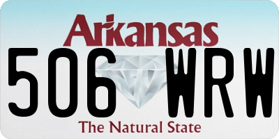 AR license plate 506WRW