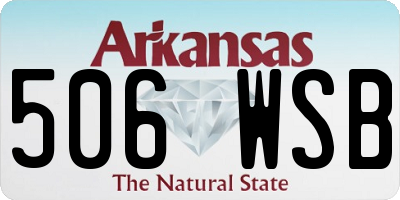 AR license plate 506WSB