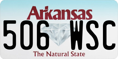 AR license plate 506WSC