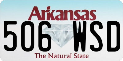 AR license plate 506WSD