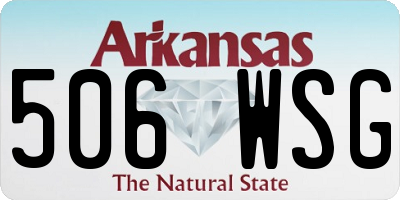 AR license plate 506WSG