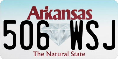 AR license plate 506WSJ