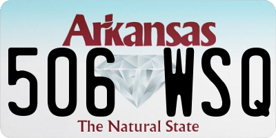 AR license plate 506WSQ