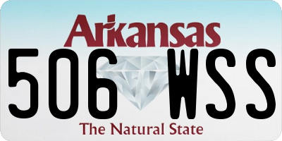 AR license plate 506WSS