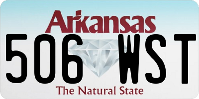 AR license plate 506WST