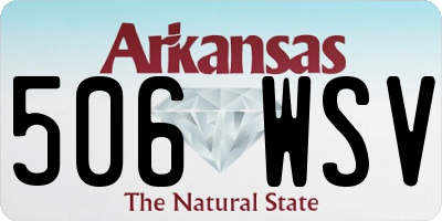 AR license plate 506WSV