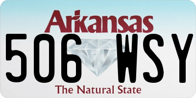 AR license plate 506WSY