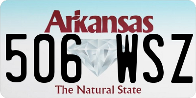 AR license plate 506WSZ