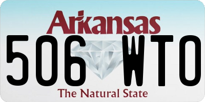 AR license plate 506WTO