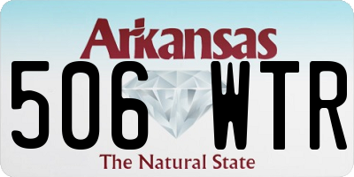 AR license plate 506WTR