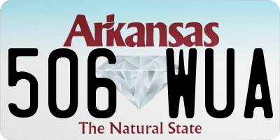 AR license plate 506WUA