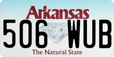 AR license plate 506WUB