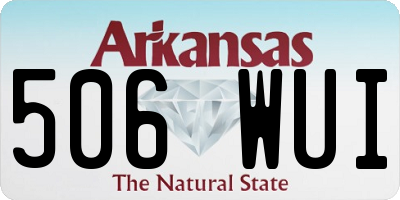 AR license plate 506WUI