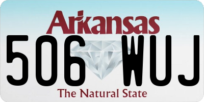 AR license plate 506WUJ
