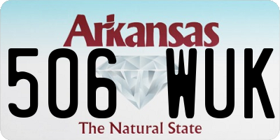 AR license plate 506WUK