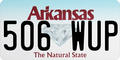 AR license plate 506WUP