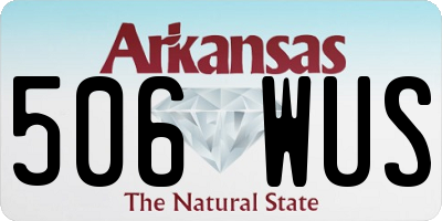 AR license plate 506WUS