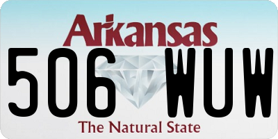 AR license plate 506WUW