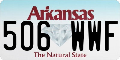 AR license plate 506WWF