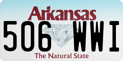 AR license plate 506WWI