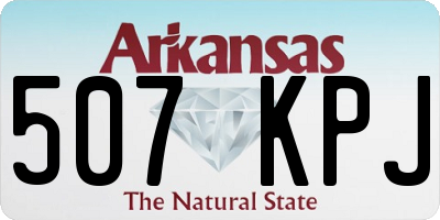 AR license plate 507KPJ