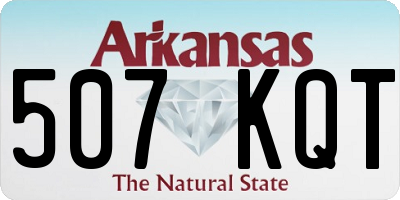AR license plate 507KQT