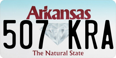 AR license plate 507KRA