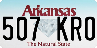 AR license plate 507KRO
