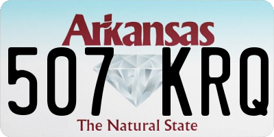 AR license plate 507KRQ