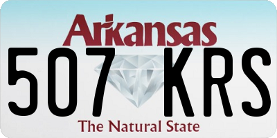 AR license plate 507KRS