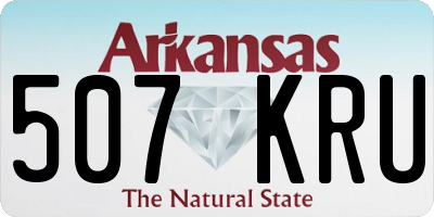 AR license plate 507KRU