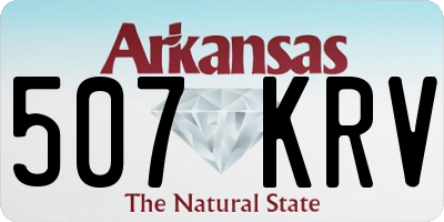 AR license plate 507KRV
