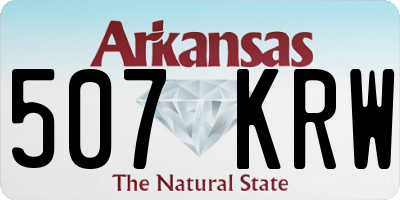 AR license plate 507KRW