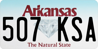 AR license plate 507KSA