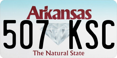 AR license plate 507KSC