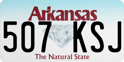 AR license plate 507KSJ