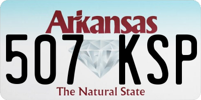 AR license plate 507KSP