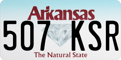 AR license plate 507KSR