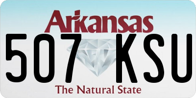 AR license plate 507KSU
