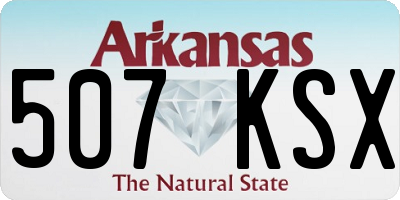 AR license plate 507KSX