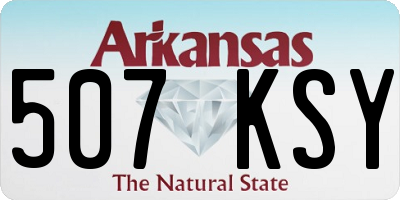 AR license plate 507KSY