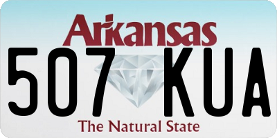 AR license plate 507KUA